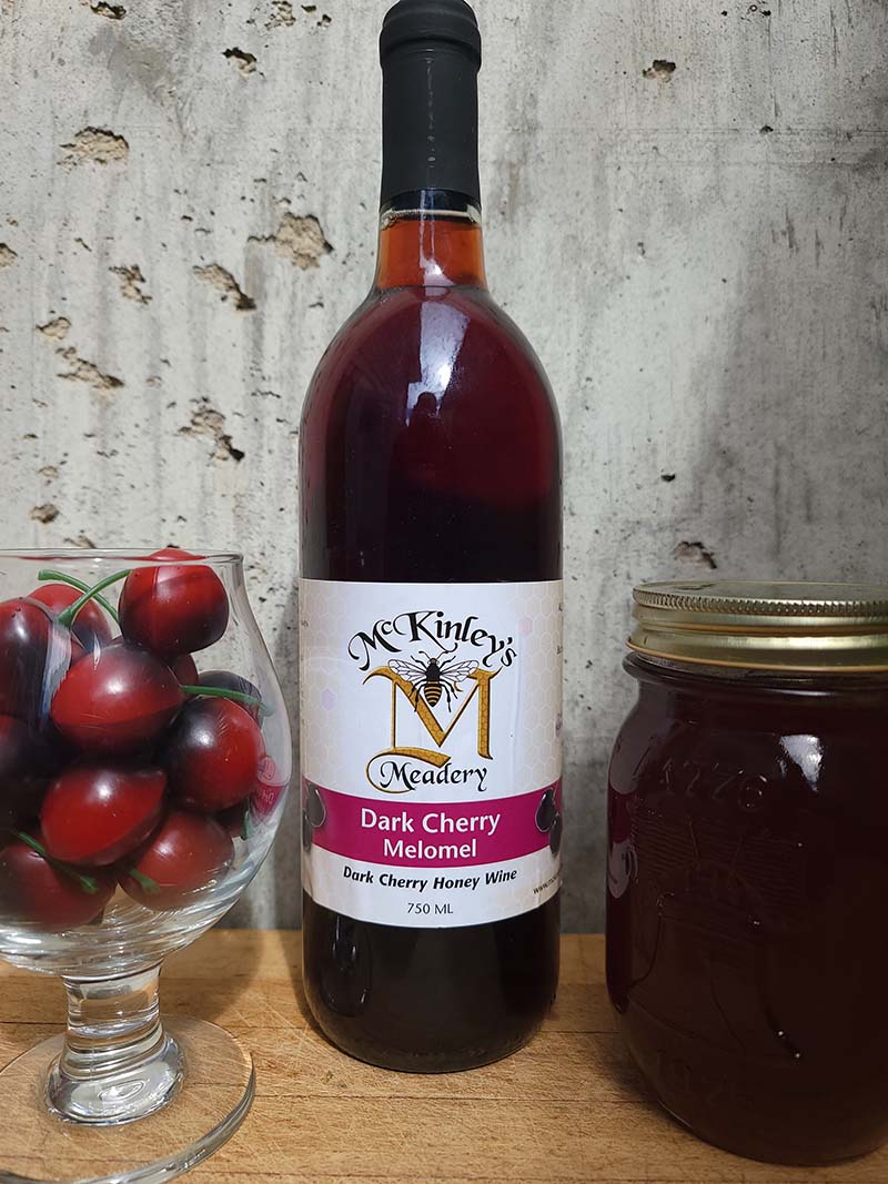Dark Cherry Melomel - McKinley's Meadery - Apiary and Honey Farm